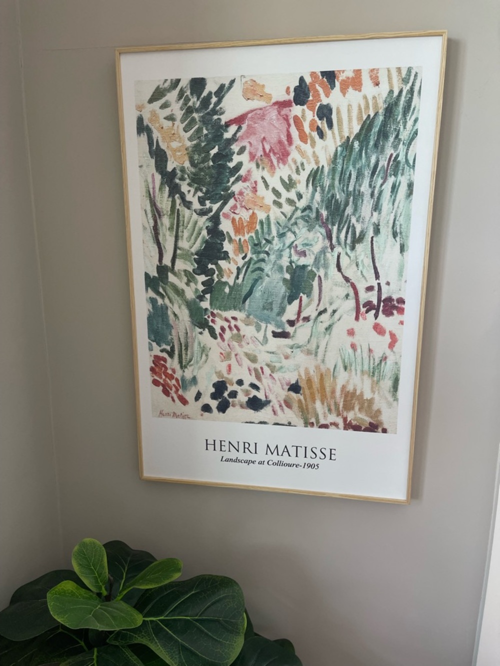 2 Piece Framed Artwork - Henri Matisse & William Morris Canvas Prints
